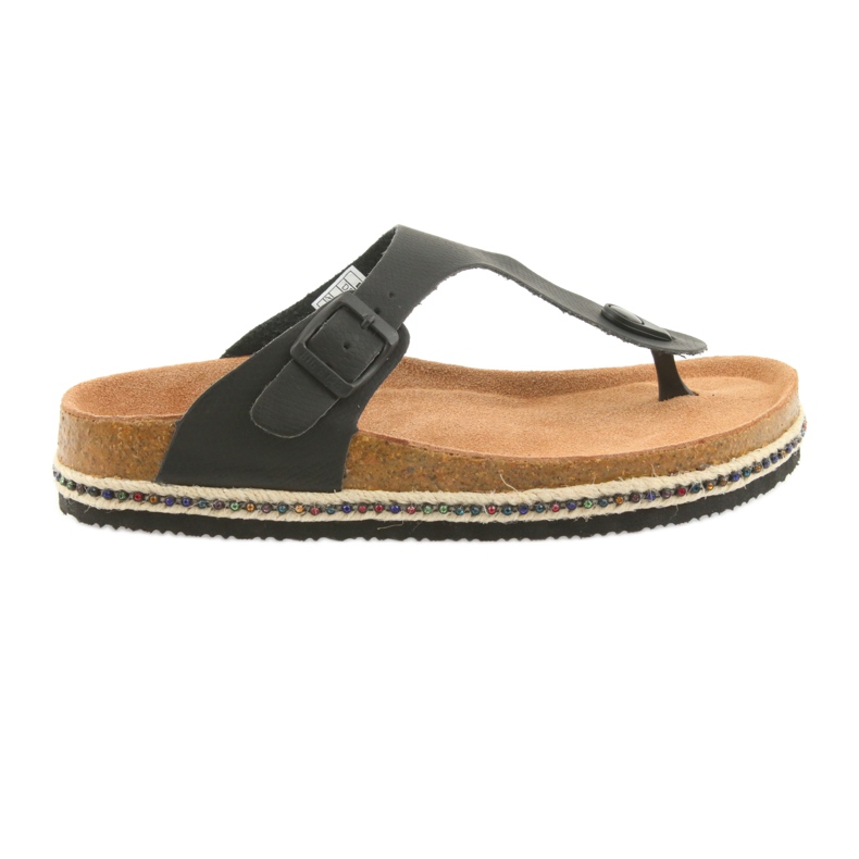 Chaussons profilés pour femmes Big Star 274132 noir le noir