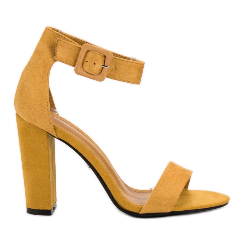 Goodin Sandales mode moutarde jaune