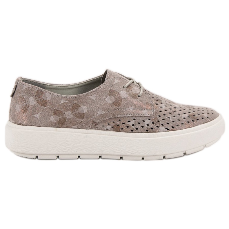 Goodin Chaussures en cuir léger brun