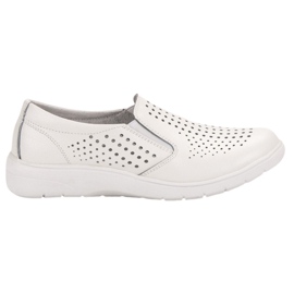 Kylie Chaussures en cuir blanc