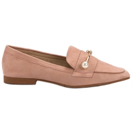 Mocassins en daim VICES rose