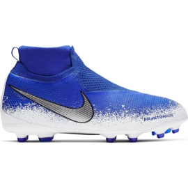 Nike Phantom Vsn Elite Df Mg Jr AO3289-410 chaussures de football multicolore bleu Nike Phantom Vsn Elite Df Mg Jr AO3289-410 chaussures de football multicolore bleu