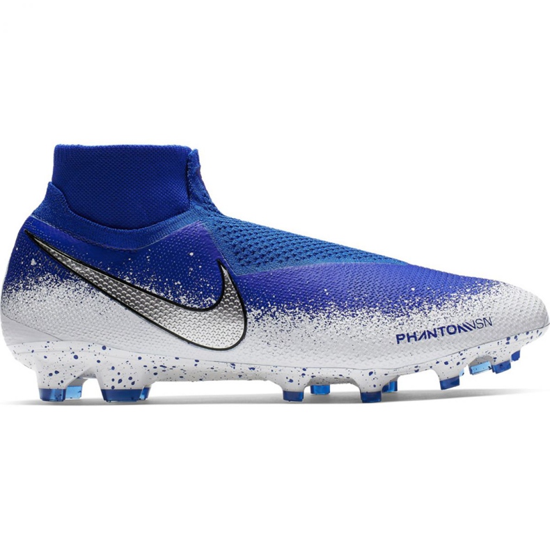 Chaussures de football Nike Phantom Vsn Elite Df Fg M AO3262-410 multicolore bleu