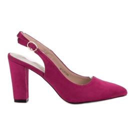 Goodin Escarpins à talon ouvert rose