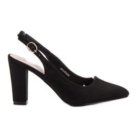 Goodin Escarpins à talon ouvert le noir Goodin Escarpins à talon ouvert le noir
