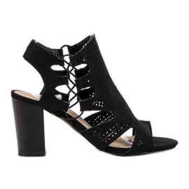 Goodin Sandales noires à la mode