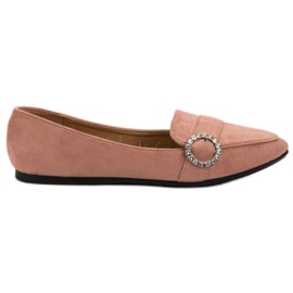 Ch. Creation Mocassins élégants rose