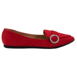Ch. Creation Mocassins élégants rouge