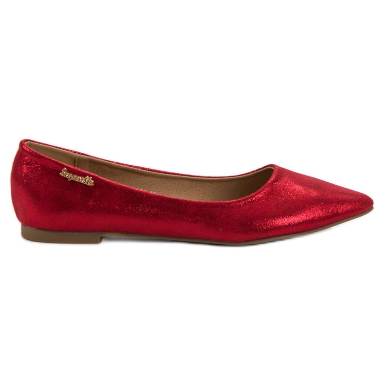 Super Me Ballerines brillantes rouge Super Me Ballerines brillantes rouge