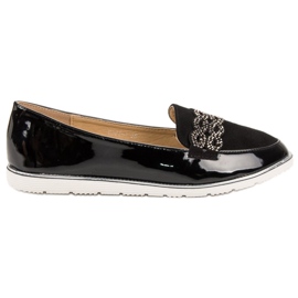 SHELOVET Mocassins laqués le noir SHELOVET Mocassins laqués le noir