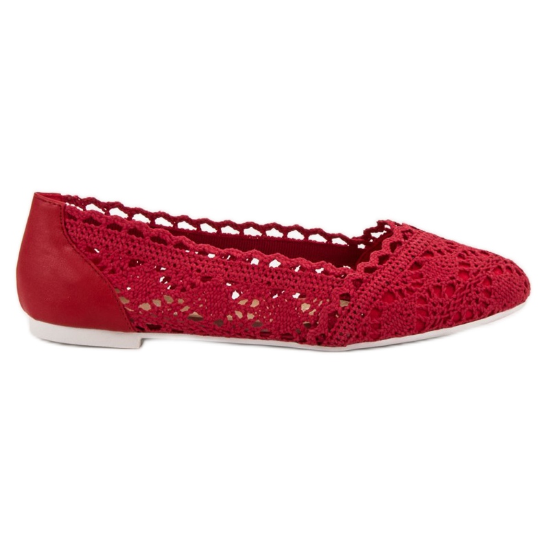 Coura Ballerines en dentelle rouge Coura Ballerines en dentelle rouge