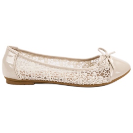 Diamantique Ballerines à la mode brun