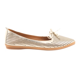 Ballerines à nœud doré Badura d'or