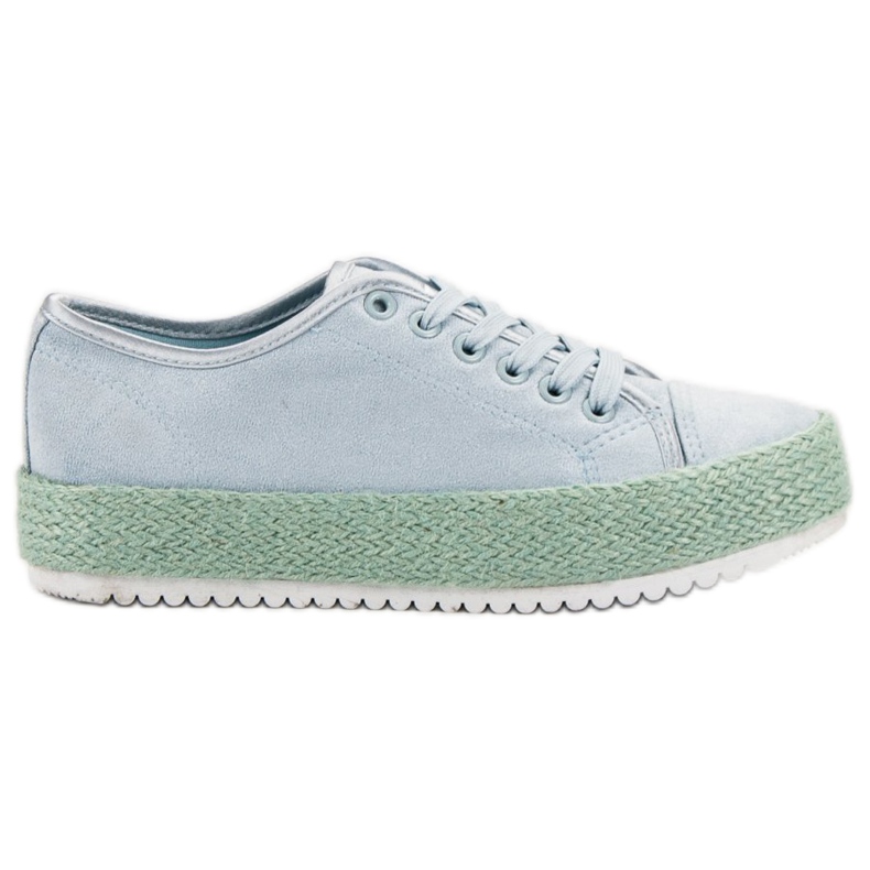SHELOVET baskets espadrilles bleu