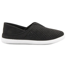 Super Mode Baskets à enfiler confortables le noir