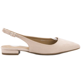 SHELOVET Ballerines en daim à la mode brun