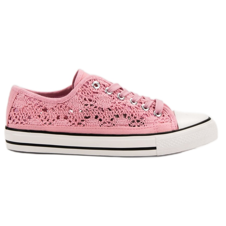 Renda Baskets en dentelle rose