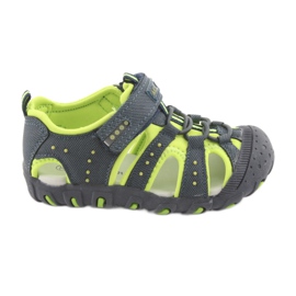 American Club DR11 sandales velcro pour garçons vert bleu marine
