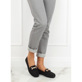 Mocassins noirs pour femmes VS-685 Black II-GAT le noir