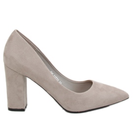 Escarpins sur le poteau gris GH11531 Gris