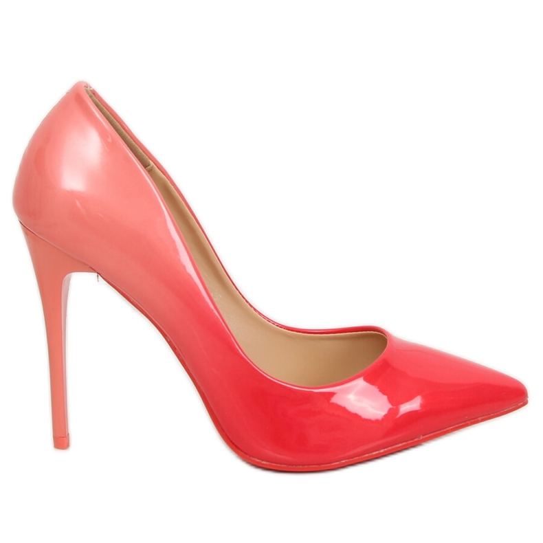 Escarpins sur l'ombre GH11302 Corail rouge