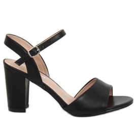 Sandales noires talons hauts FZ583 Noir