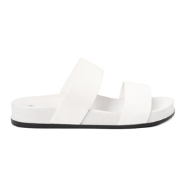 SHELOVET Pantoufles Blanches Confortables