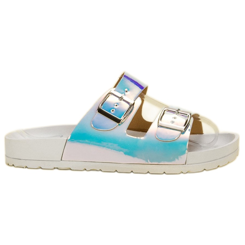 Seastar Pantoufles Holo pour femmes blanche multicolore