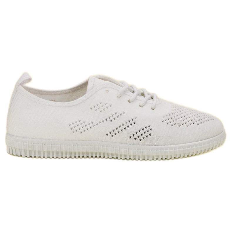SHELOVET Chaussures à lacets textiles blanche SHELOVET Chaussures à lacets textiles blanche