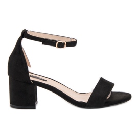 Sandales en daim VICES le noir
