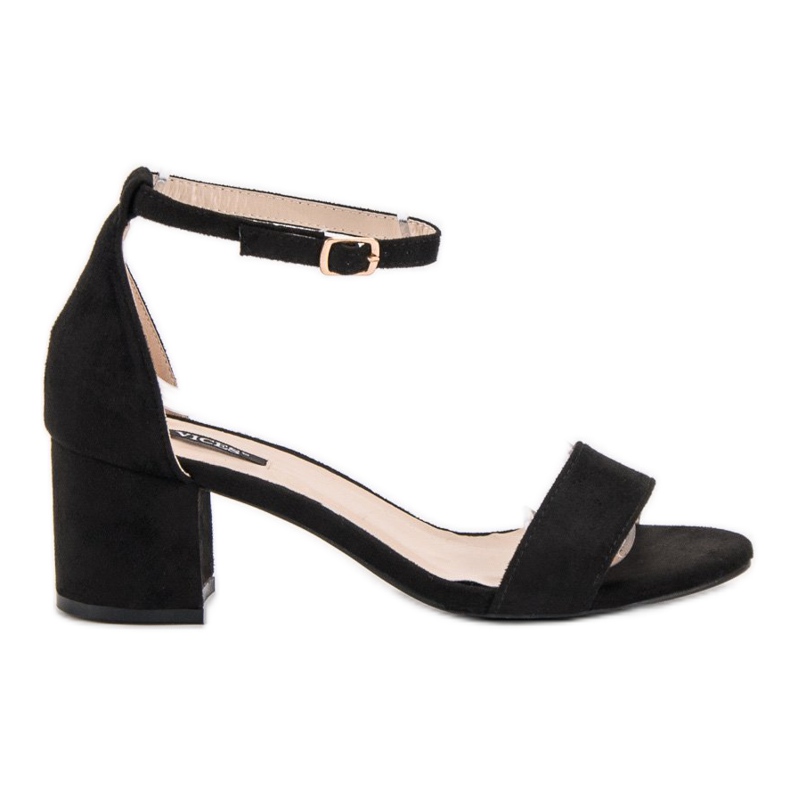 Sandales en daim VICES le noir