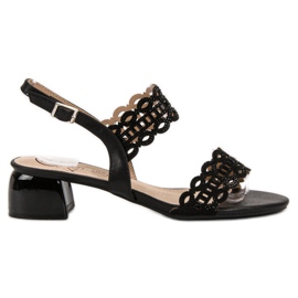 Kylie Sandales élégantes à talons hauts noir