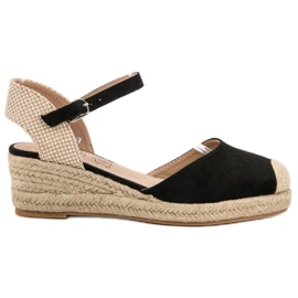 Kylie Espadrilles Compensées le noir brun Kylie Espadrilles Compensées le noir brun