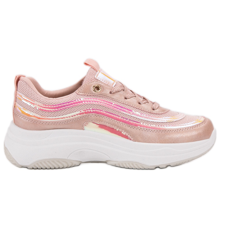 SHELOVET Baskets sur la plate-forme rose