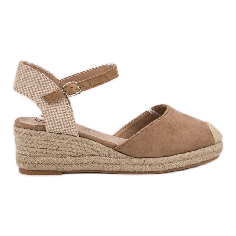 Kylie Espadrilles Compensées beige