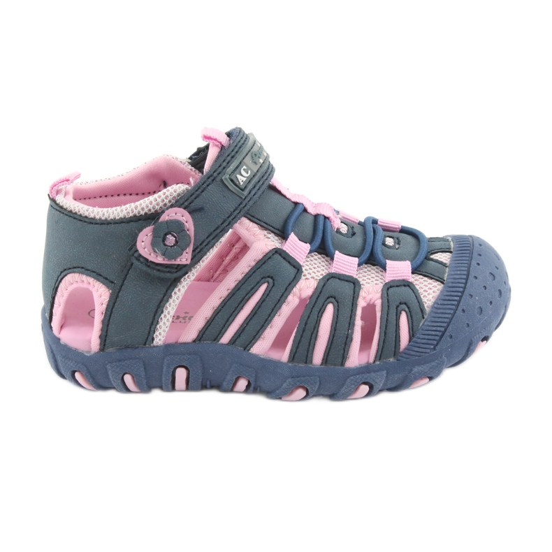 Sandales de sport American Club bleu rose