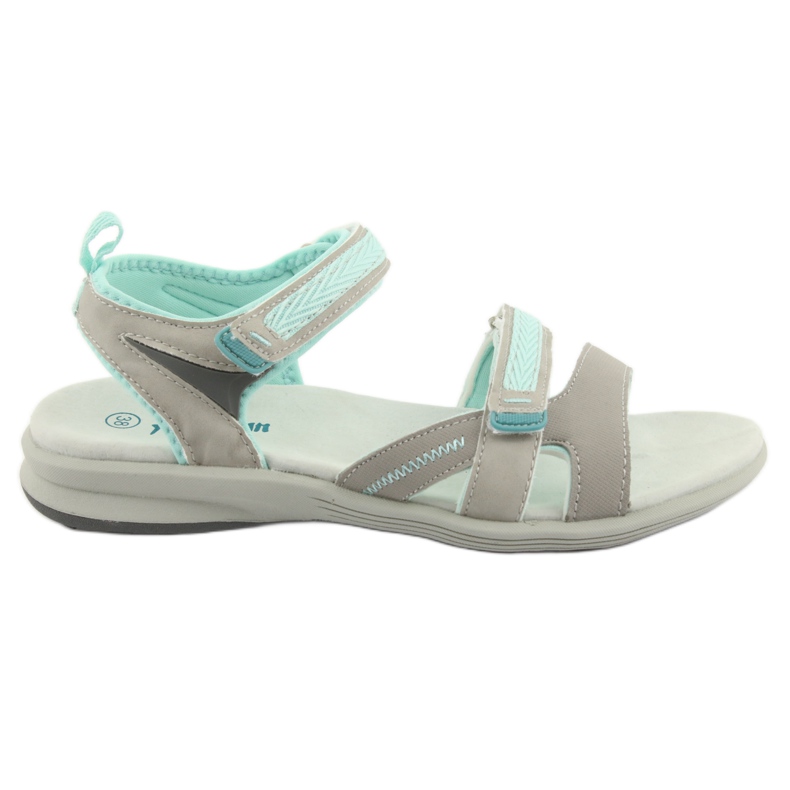 Sandales fille American Club HL12 gris vert