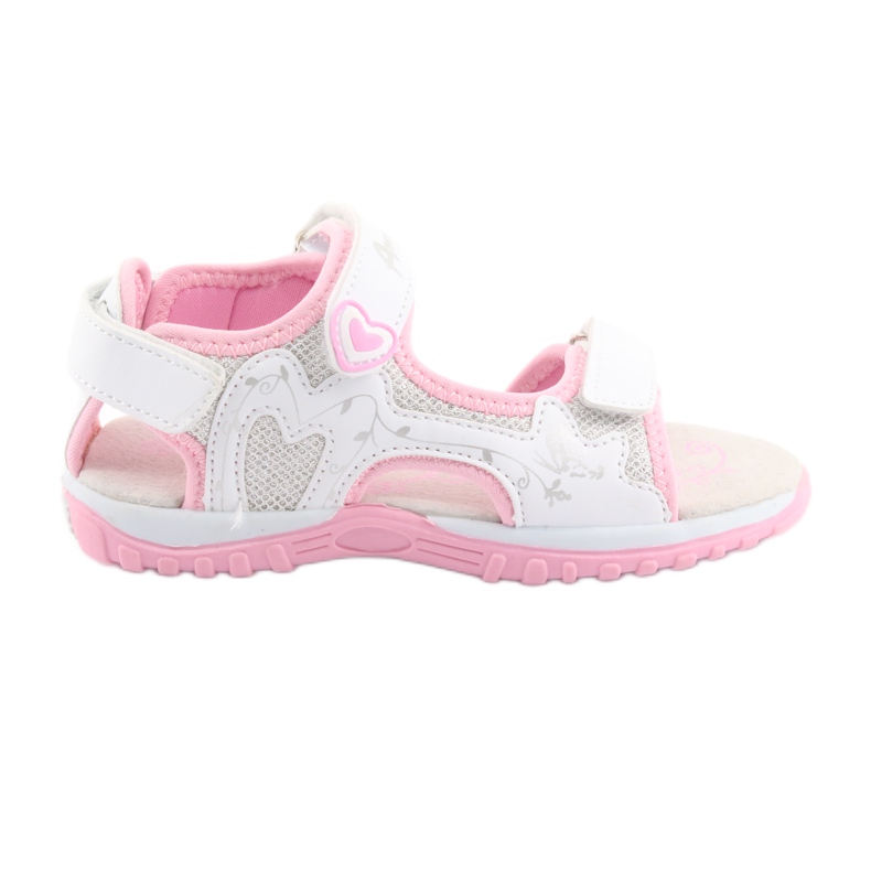 Sandales de sport fille American Club blanche gris rose Sandales de sport fille American Club blanche gris rose