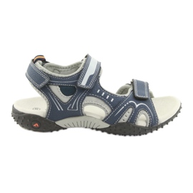 Sandales garçon American Club RL18 bleu marine gris