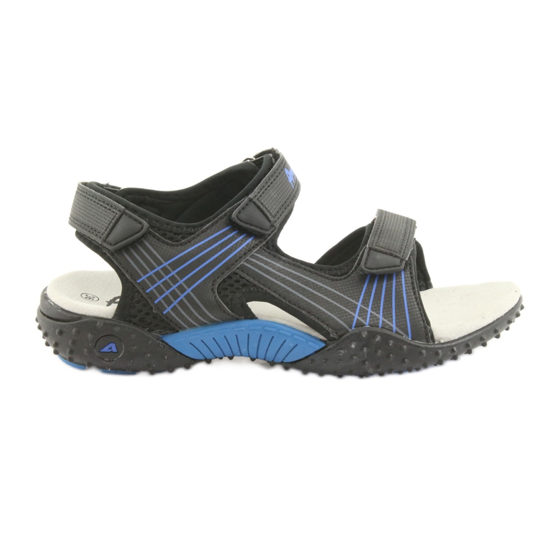 American Club HL15 sandales garçon noir le noir bleu