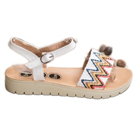 SHELOVET Sandales décontractées blanc