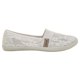 SHELOVET Ballerines en dentelle blanc