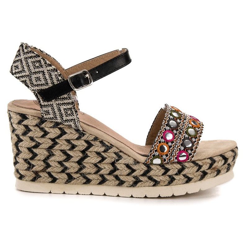 Aclys Sandales sur l'Etno Wedge multicolore