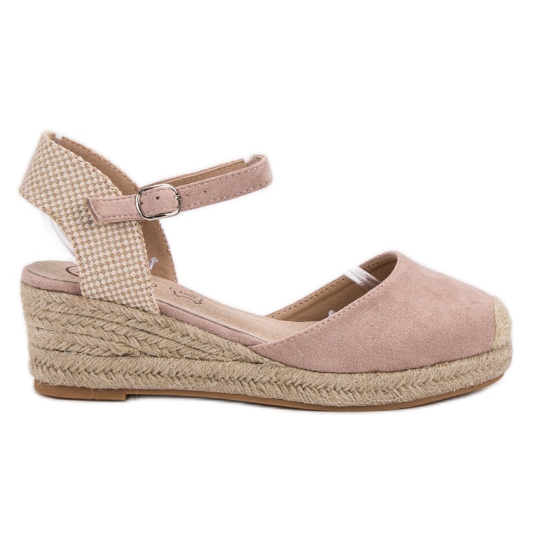 Kylie Espadrilles Compensées rose