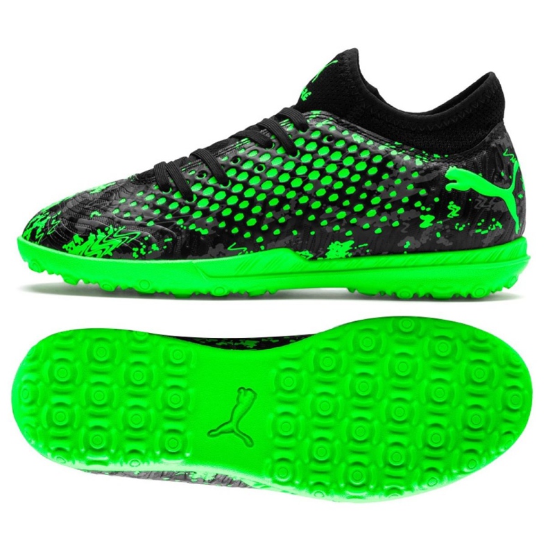 Puma Future 19.4 Tt Jr 105558 03 chaussures de foot multicolore vert