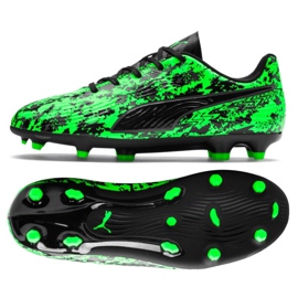 Puma One 19.4 Fg Ag Jr 105501 03 chaussures de football multicolore vert