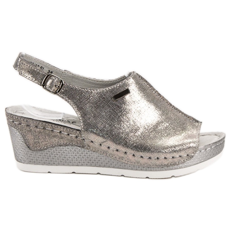 Filippo Sandales en cuir gris