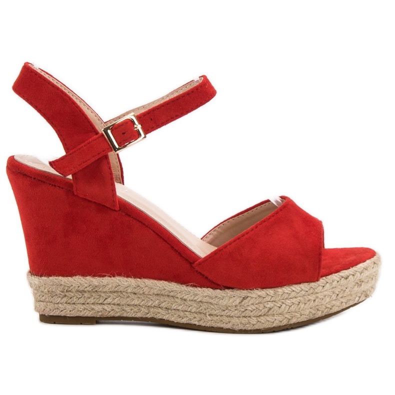 Bello Star Sandales espadrilles rouge