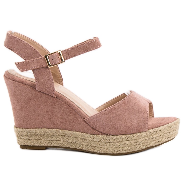 Bello Star Sandales espadrilles rose