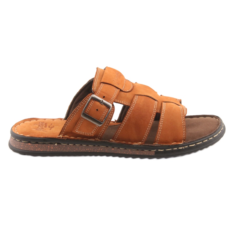 American Club American Men's Flip flops Podka 06 Brown brun
